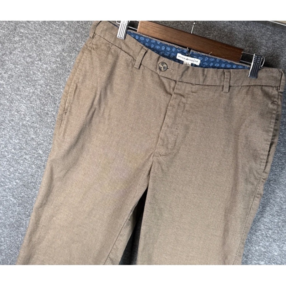 Peter Millar Dress Pants Mens Size 33 Birdseye Cotton Flat F. Gentleman MF13B202